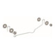 Geberit Kit de fixation Kerafix pour lavabo, pour demi-colonne-1