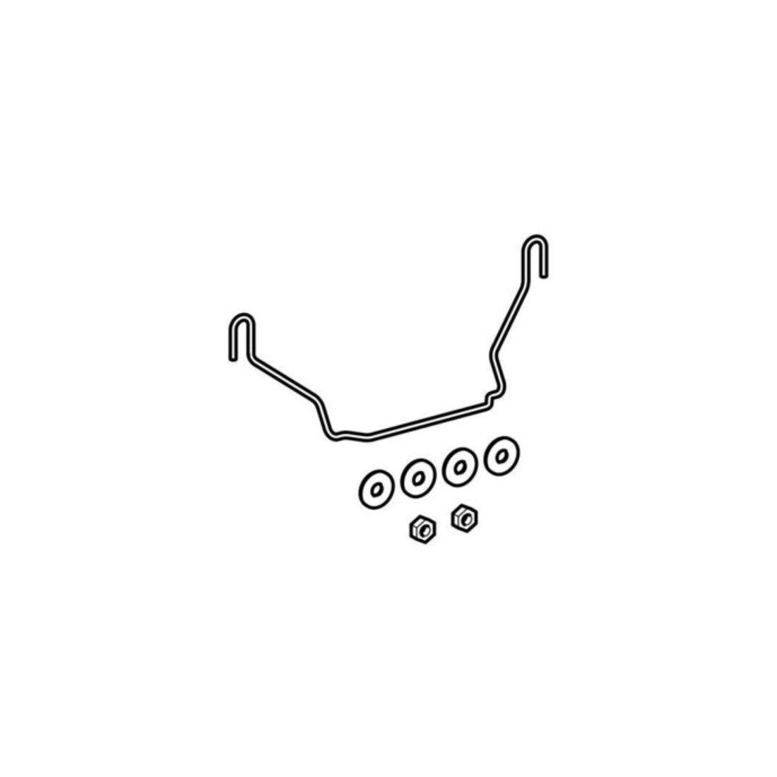 Geberit Kit de fixation pour lavabo, pour demi-colonne, Kerafix