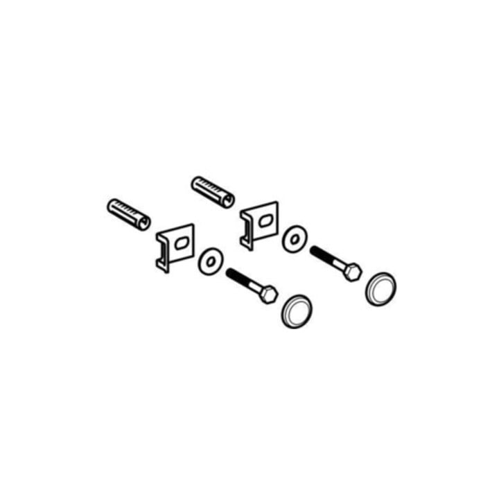 Geberit Kit de fixation pour urinoir blanc, avec caches, 2 pièces