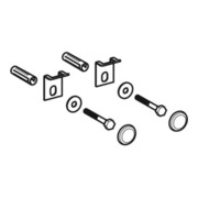 Geberit Kit de fixation pour urinoir blanc, avec caches, 2 pièces-5