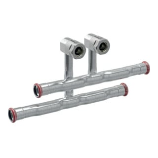 Geberit Kit de raccordement en T Mapress C-St. d 15x15mm, VL/RL, avec KVS, ext. galvanisé