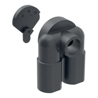 Geberit Kit d'isolation phonique 92x116mm, coudé double 90°, noir, EPDM