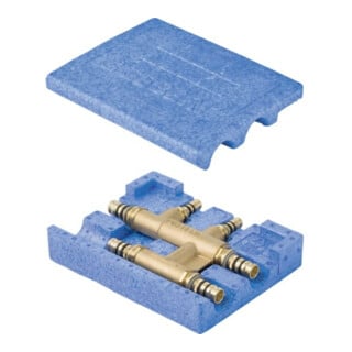 Geberit Kreuzungs-T-Stück Mepla d= 26x16x20mm, mit Dämmbox