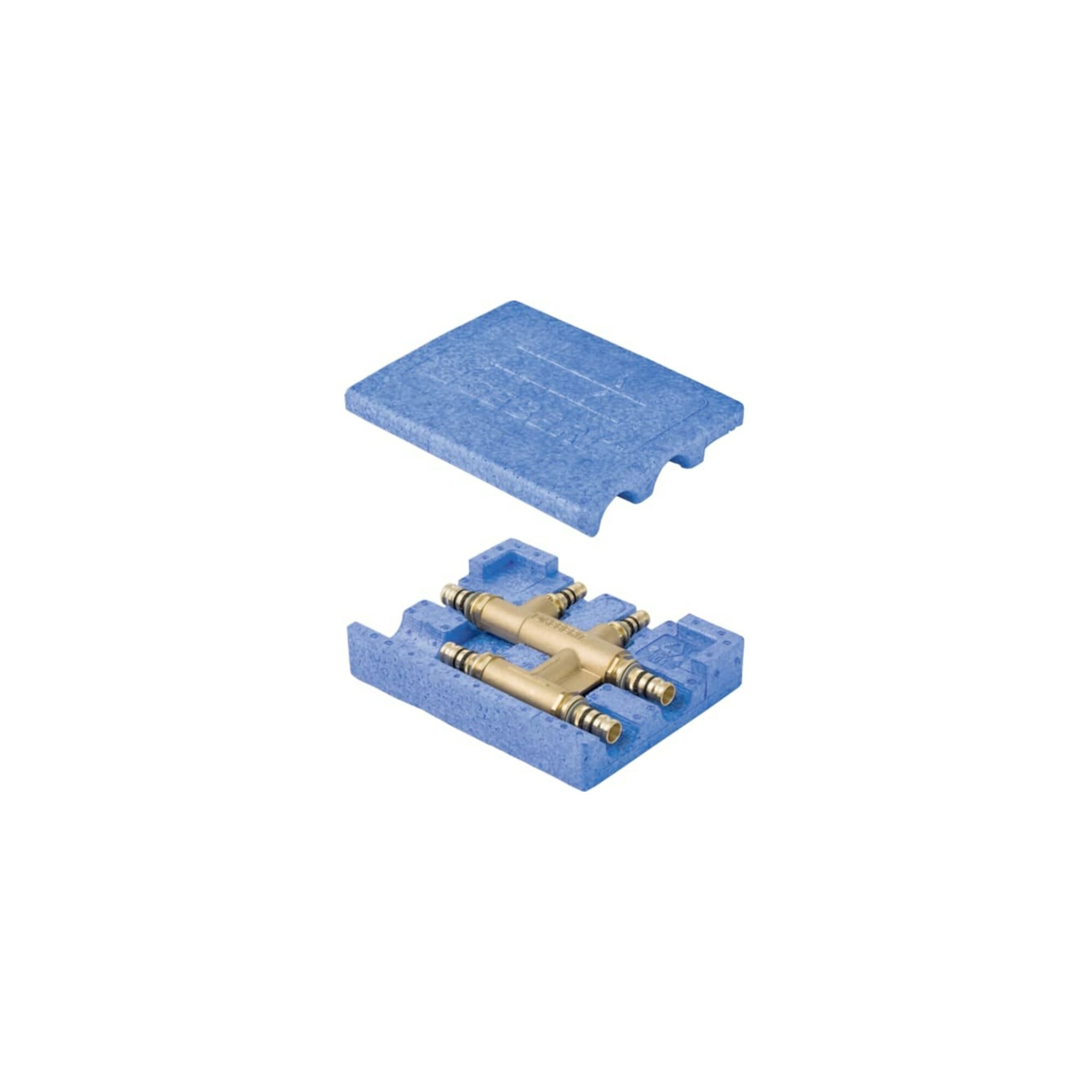 Geberit Kreuzungs-T-Stück Mepla d= 26x16x26mm, mit Dämmbox