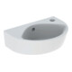 Geberit Lavabo à main Renova 36x25cm, coudé droite, avec trop-plein, sortie cachée, blanc-1
