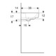 Geberit Lavabo à main Renova Plan 50x38cm, mitigeur, sans trop-plein, blanc K-Tect