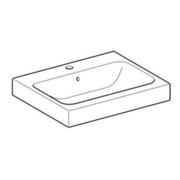 Geberit Lavabo à poser iCon 60x48,5 cm, blanc, avec trou robinet, trop-plein-5