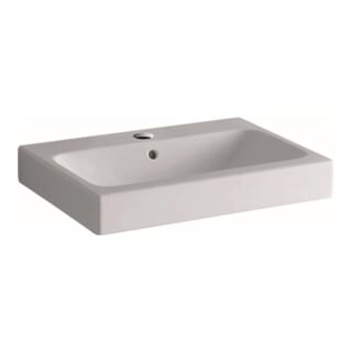 Geberit Lavabo à poser iCon 60x48,5 cm, blanc, K-Tect, avec robinetterie, avec trop-plein