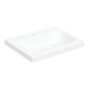 Geberit Lavabo à poser iCon 60x48 cm, évac. horizont., sans trop-plein, blanc