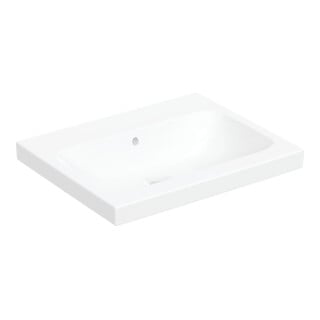 Geberit Lavabo à poser iCon 60x48 cm, sans trop-plein, avec trou robinet, blanc