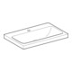 Geberit Lavabo à poser iCon 75x48 cm, évacuation horizontale milieu, sans trop-plein, pour plan de travail, blanc K-Tect