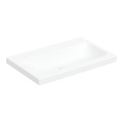 Geberit Lavabo à poser iCon 75x48 cm, sans trop-plein, sans trou, avec plan de travail, blanc K-Tect