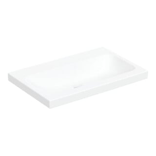 Geberit Lavabo à poser iCon 75x48 cm, sans trop-plein, sans trou, blanc