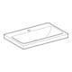 Geberit Lavabo à poser iCon 75x48 cm, sortie horizontale milieu, sans trop-plein, blanc