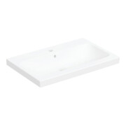 Geberit Lavabo à poser iCon Light 75x48cm, évacuation horizontale, avec trop-plein, blanc alpin/mat