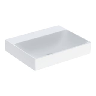 Geberit Lavabo à poser One 50x40 cm, sans trop-plein, blanc K-Tect, sans trou de robinet