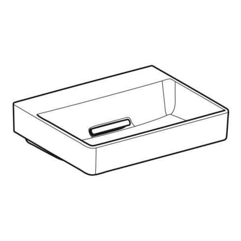 Geberit Lavabo à poser One 50x41 cm, sans trop-plein + trop-plein, blanc K-Tect/blanc brillant