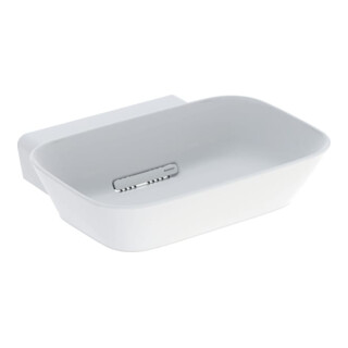 Geberit Lavabo à poser One 50x42,5 cm, cuvette, sans trop-plein, blanc brillant ma/Bl