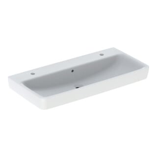 Geberit Lavabo à poser Renova Plan 100x48 cm, évacuation droite + gauche, avec trop-plein, blanc K-Tect