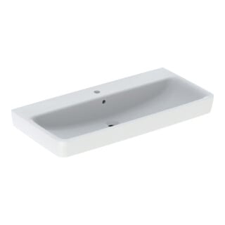 Geberit Lavabo à poser Renova Plan 100x48 cm, mitigeur, avec trop-plein, blanc K-Tect