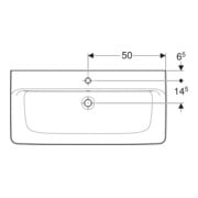 Geberit Lavabo à poser Renova Plan 100x48 cm, mitigeur, avec trop-plein, blanc K-Tect-4