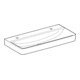 Geberit Lavabo à poser Renova Plan 100x48cm, robinetterie droite + gauche, avec trop-plein, blanc-2