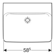 Geberit Lavabo à poser Renova Plan 60x48 cm, sans robinet, sans trop-plein, blanc-4