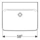 Geberit Lavabo à poser Renova Plan 60x48 cm, sans robinet, sans trop-plein, blanc KeraTect