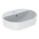 Geberit Lavabo à poser VariForm 50x40 cm, avec trou robinet, avec trop-plein, elliptique, blanc-1