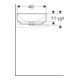 Geberit Lavabo à poser VariForm 55x40 cm, sans robinet, sans trop-plein, droit, blanc-5