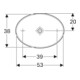 Geberit Lavabo à poser VariForm 55x40 cm, sans trop-plein, sans trou, blanc K-Tect
