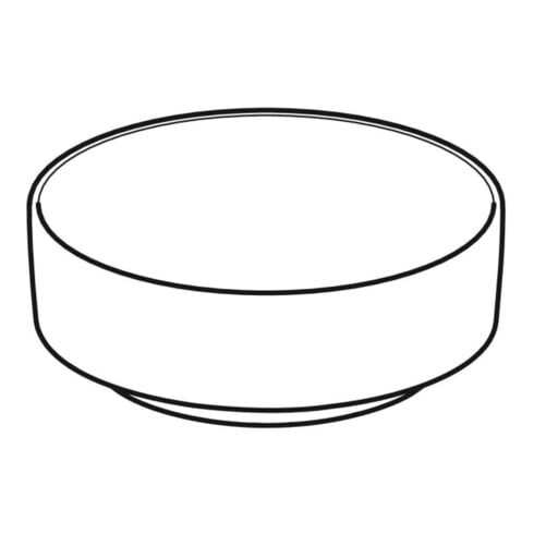 Geberit Lavabo à poser VariForm d 40 cm, sans robinet, sans trop-plein, rond, blanc