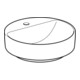 Geberit Lavabo à poser VariForm d 45 cm, avec trop-plein, sans robinet, rond, blanc K-Tect-2