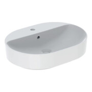 Geberit Lavabo à poser VariForm w K-T., 60x45cm, avec HLP, avec trop-plein, ellipt.