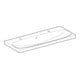 Geberit Lavabo Acanto 120x48,2 cm, avec trop-plein, robinetterie droite + gauche, blanc-2