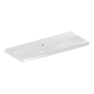 Geberit Lavabo Acanto 120x48,2 cm, avec trop-plein, sans trou de robinet, blanc