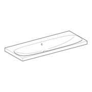 Geberit Lavabo Acanto 120x48,2 cm, avec trop-plein, sans trou de robinet, blanc-4