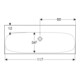 Geberit Lavabo Acanto 120x48,2 cm, avec trop-plein, sans trou de robinet, blanc