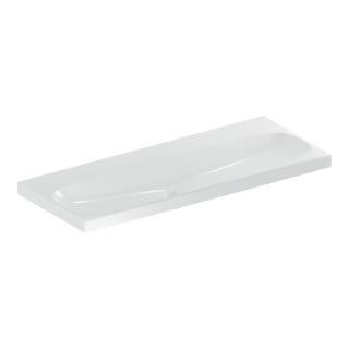 Geberit Lavabo Acanto 120x48,2 cm, sans trop-plein/trou robinet, blanc