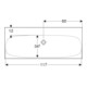 Geberit Lavabo Acanto 120x48,2 cm, sans trop-plein/vidage, blanc KeraTect-4