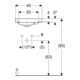 Geberit Lavabo Acanto 40x25 cm, asym., sans trop-plein, robinet à droite, blanc, K-Tect-5