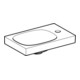 Geberit Lavabo Acanto 40x25cm, asym., sans trop-plein, robinetterie droite, blanc