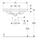 Geberit Lavabo Acanto 75x42,2 cm, avec trop-plein, robinetterie, blanc-5