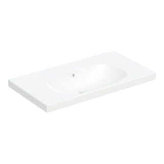 Geberit Lavabo Acanto 90x48,2 cm, c/ évac., c/ trop-plein, sans robinet, blanc