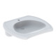 Geberit Lavabo accessible Vitalis 55x55 cm, avec trou robinet, sans trop-plein, blanc-1