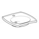 Geberit Lavabo accessible Vitalis 55x55 cm, avec trou robinet, sans trop-plein, blanc