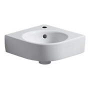 Geberit Lavabo d'angle Renova Compact 45x39,5 cm, avec robinet, trop-plein, blanc-1