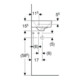 Geberit Lavabo d'angle Renova Compact 45x39,5 cm, avec robinet, trop-plein, blanc