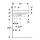Geberit Lavabo d'angle Renova Compact 69,5x61,5 cm, avec robinet, trop-plein, blanc