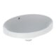 Geberit Lavabo encastré VariForm 50x40 cm, sans trop-plein, avec robinetterie, verre US / blanc-1